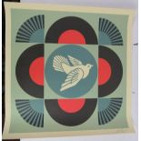 Frank Shepard Fairey (American, b.1970) - a signed colour print, 56cm x 56cm, unframed. Condition