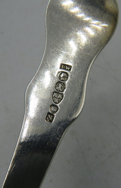 A Victorian silver Kings pattern sifter spoon. Newcastle 1852. 1.3 troy oz/40 grams. Condition - Image 2 of 2