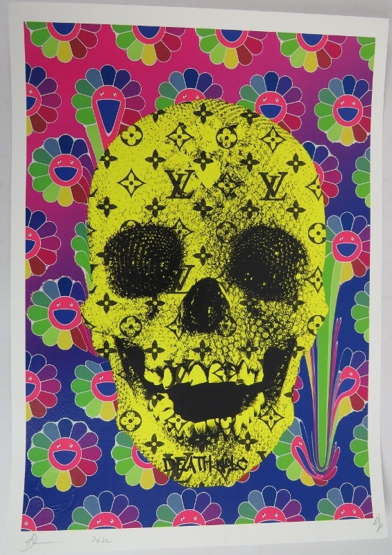 DEATH NYC (contemporary New York Street artist, b.1979) - Signed limited edition print with artists