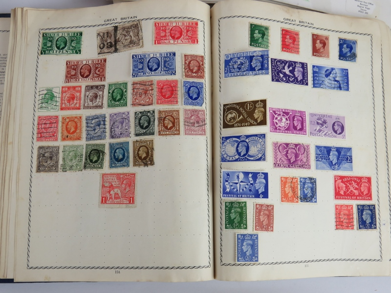 A vintage stamp album and contents including a Penny Black, also a small collection of first day - Image 4 of 6