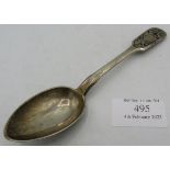 A Georgian silver sifter spoon. London 1797. 0.5 troy oz/16 grams. Condition report: Small split