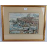 British School (Early/mid 20th century) - 'Ramsgate Marina', watercolour, indistinctly signed,
