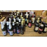 A collection of vintage commemorative beers 1970s-1990 including the Silver Jubilee, Royal weddings,