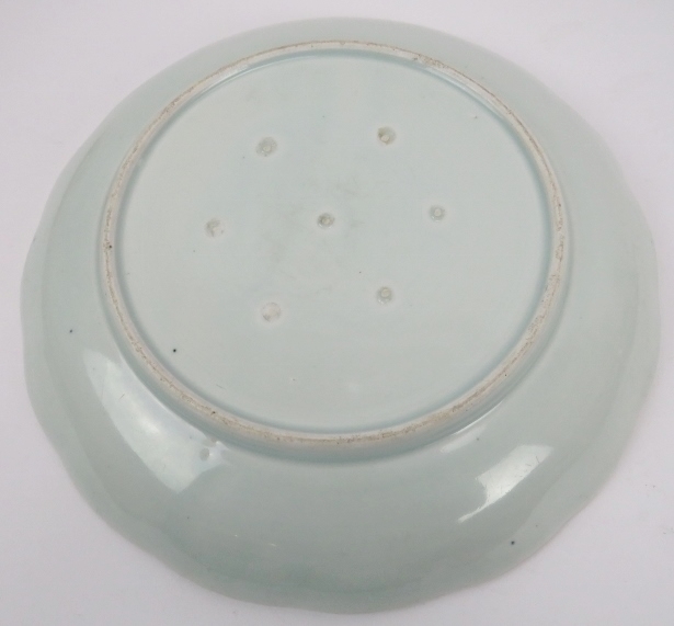 A group of Japanese ceramics. Comprising a blue and white dish, 32cm diameter, an Imari fluted dish, - Image 3 of 11