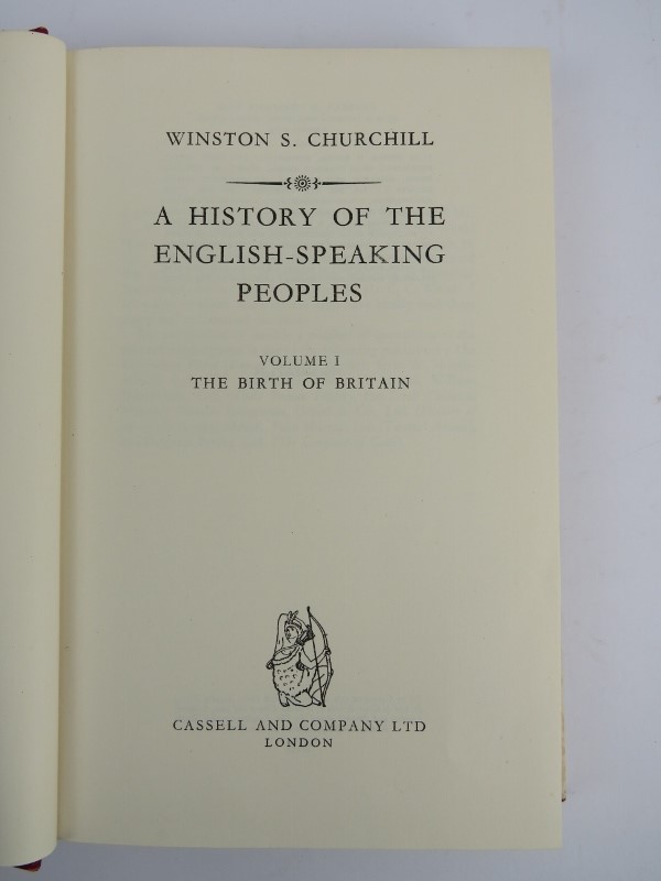 Winston S Churchill, A history of the English-Speaking Peoples, Volumes I-III. Dust jackets - Image 3 of 3