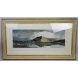 Edward Wesson RI RBA RSMA (British, 1910-1983) - 'Lake Scene', watercolour, signed,