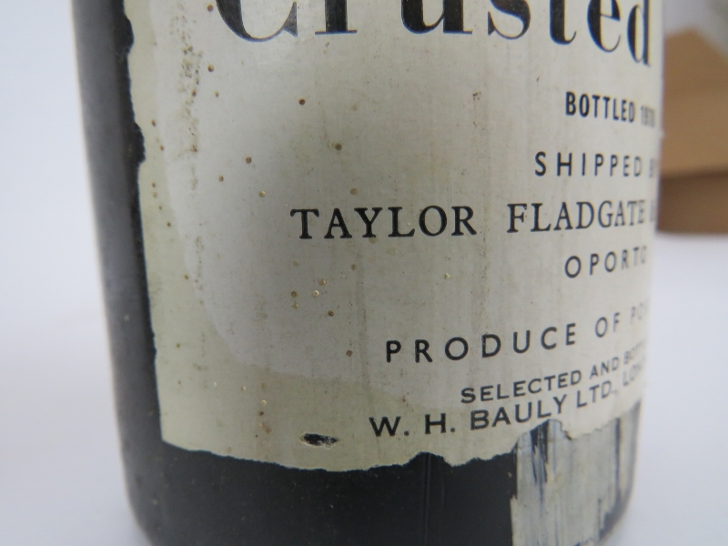 Two bottles of Taylors Crusted 1970 vintage Port. Condition report: Both approx bottom neck, - Image 4 of 7
