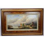 Ross Stefan (contemporary) oil on panel, river view, signed lower left. 29cm x 58cm, framed.