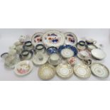 A large group of British and Continental ceramic items, 18th/19th century. Notable makers include