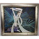 M. Lotts (20th century) - 'Semi-naked female dancer in the Art Deco taste', oil on canvas, signed,