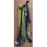A collection of fishing rods. Two Hardy rods included. Condition report: Used condition, viewing