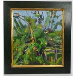 Anne - Catherine Phillips (20th/21st century) - 'Old apple tree', oil on canvas, signed, titled by
