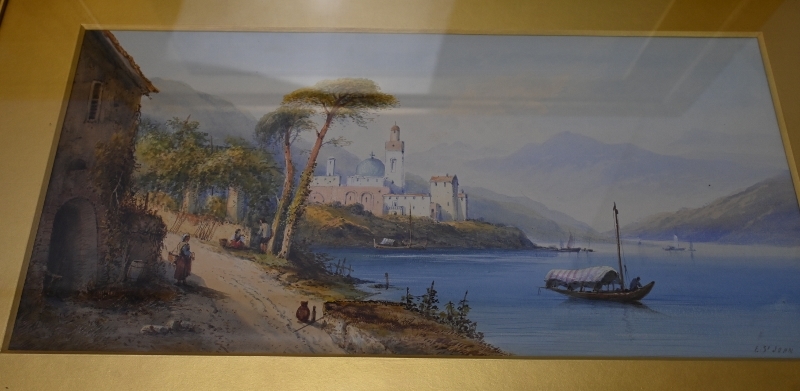 Edwin Saint-John (act. 1880-1920) - 'Italian lake scenes', 4, watercolours, signed, each approx 25cm - Image 14 of 26