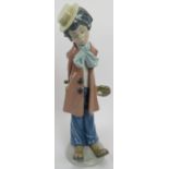 A Lladro porcelain figure 'Clown with Violin'. Model No 5057. 10.6 in (32 cm) height. Original box