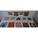 Modern Art - A collection of 14 mixed limited edition prints, lithographs, screen prints, etc, to