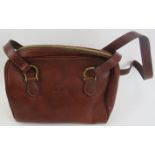 A Mulberry tan leather handbag with original Mulberry plaid lining. Provenance: Part of a private