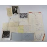 An Autograph Album with a variety of celebrities, sports people and politicians signatures, circa