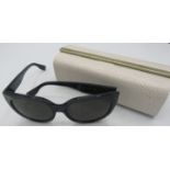 Jimmy Choo dark blue sparkle sunglasses, cased. Provenance: Part of a private collection of designer