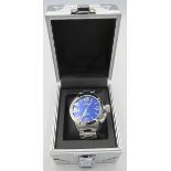 A TW steel gentleman's stainless steel wrist watch. Water resistant. Boxed. Condition report: As