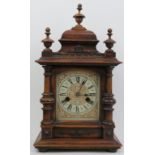 A German mantle clock, late 19th/early 20th century. Manufactured by H.A.C. of Wurttemberg with a 14