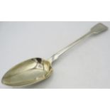 A Georgian silver fiddle pattern basting spoon, London 1829, monogrammed. Approx weight 4.4 troy