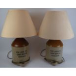 A pair of Bob Luck Ltd Cider makers of Benenden advertising lamps. (2 items) 26.8 in (68 cm)