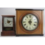 Two mantle clocks, late 19th/early 20th century. A Schwar & Co clock together with a smaller clock