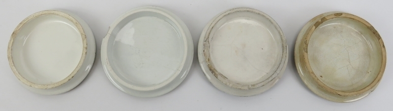 A collection of pratt ware pot lids, 19th century. (7 items) Three later in later frames. Albert - Image 2 of 4