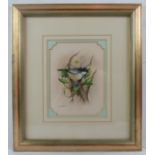 Paul Dawson (b.1946) - 'Coal Tit', watercolour, signed, label verso for the Haste Gallery,