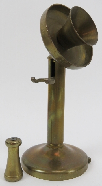 A collection of brass and copper miniature and mechanical music objects. Comprising a brass - Image 5 of 7