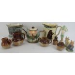 A group of Royal Doulton and Doulton Lambeth ceramic wares, late 19th/20th century. Items include