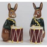 Two Royal Doulton ‘Bunnybank’ ceramic money boxes, circa 1967. Model number D6615. Both with