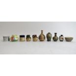 A group of English and Japanese miniature ceramic items, late 19th/early 20th century. Comprising