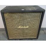 A vintage bass speaker by Marshall with 4x 12” drivers. c1970. Condition report: Untested.