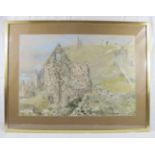 Michael Lawrence Cadman RI ARCA (1920-2010) - 'Botallack Mines' (Cornwall), watercolour, signed &