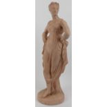 A European plaster cast of ‘Ragazza Danzante’ the dancing girl after Antonio Canova, late 19th/