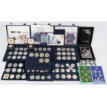 A large collection of British commemorative coins, late 20th/ early 21st century. Notable coins