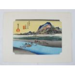 Two Japanese prints, early 20th century, by Uchida after Hiroshige, each approx 13cm x 19cm, mounted