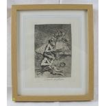 Francisco Goya (Spanish, 1746-1828) - 'Devota Profesion' (devoted to his job), c. 1868, 3rd etching,