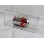 Damien Hirst (British, b. 1965) - Hand signed Diet Coke can, displayed in a Perspex case, 20cm long.