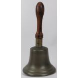 A large vintage brass bell. Struck ’16’ to the shoulder. 40 cm height. Condition report: Some wear