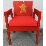 A 1969 Prince Charles investiture chair, designed by Anthony Armstrong-Jones (Lord Snowdon), Carl
