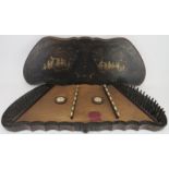 A Chinese Yangqin hammered dulcimer musical instrument, late 19th/early 20th century. The exterior
