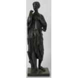 A neo-classical bronze of Diane de Gabies after Ferdinand Barbedienne, late 19th century. Probably