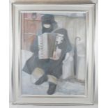 Robert Jenkins (Contemporary) - 'Accordion Player', oil on canvas, signed and dated 2008, gallery