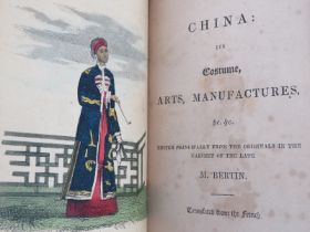 M Bertin: China: its Costume, Arts, Manufactures in two volumes, early 19th century. Embellished