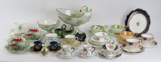 A large collection of English ceramic and porcelain wares, 19th/20th century. Notable