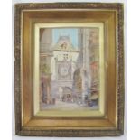 British School (1901) - 'Rouen', watercolour, indistinctly signed, dated 1901, titled, 36cm x