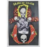 Charlie Pi (British, late 20th/early 21st century) - 'SAMO-V-DEATH' (a reference to Jean-Michel