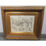 A wall-hanging marble plaque relief carved with frolicking cherubs in the Renaissance taste,